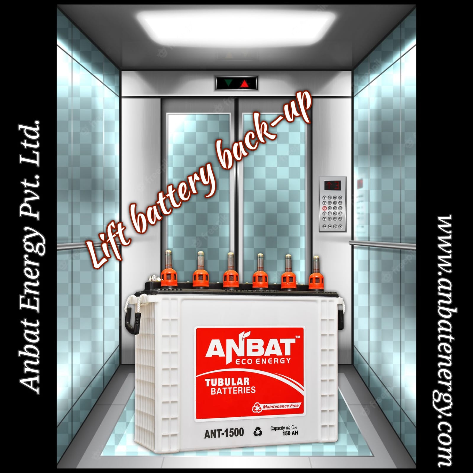 "Tubular battery showcasing high-quality design and technology, aligned with ANBAT's commitment to excellence."